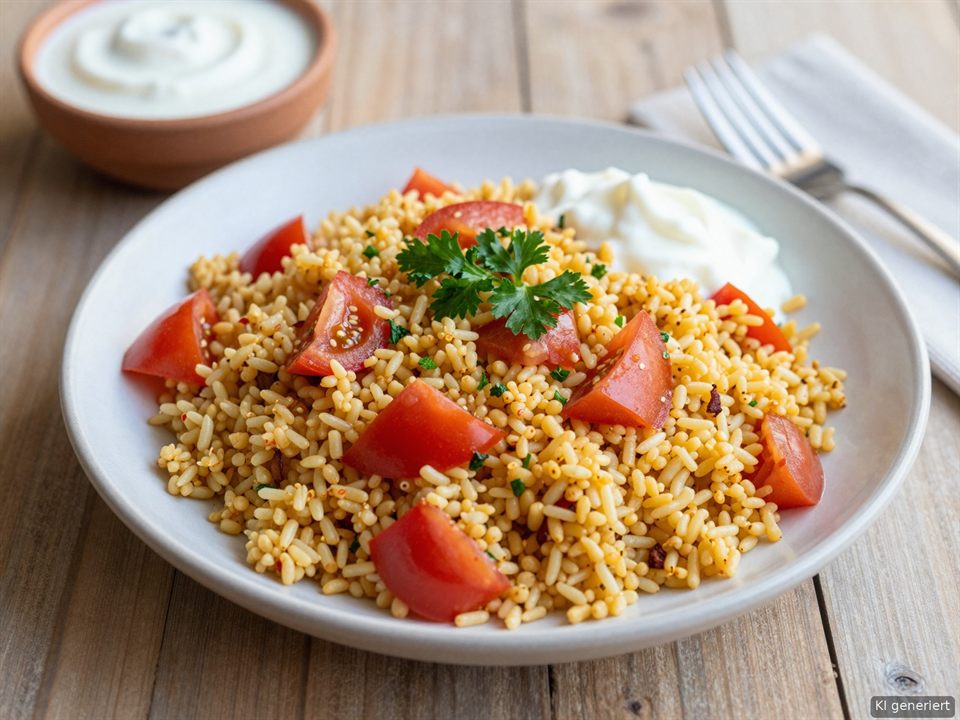 Bulgur Pilavı – Bulgur mit Tomate und Paprika