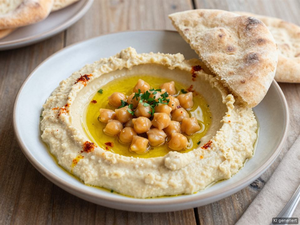 Humus – cremiges Kichererbsenpüree