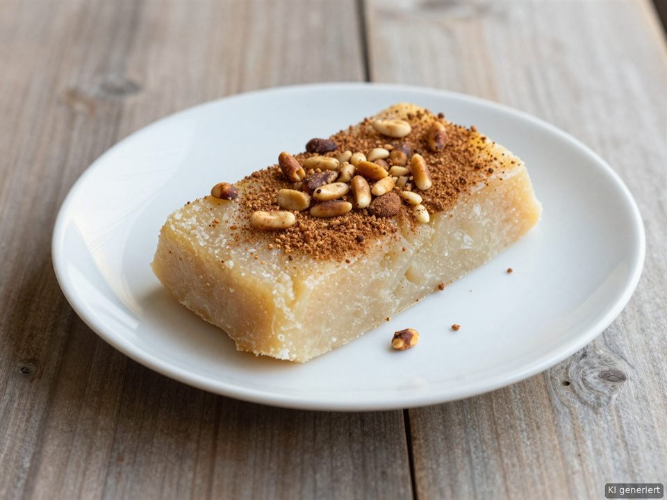 İrmik Helvası – Grießhalva mit Pinienkernen