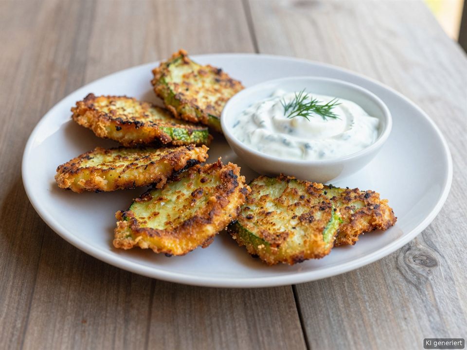 Mücver – knusprige Zucchinipuffer