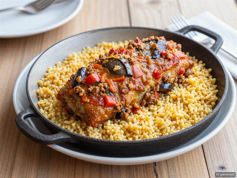 Patlıcan Musakka – Auberginen-Hackfleisch-Topf