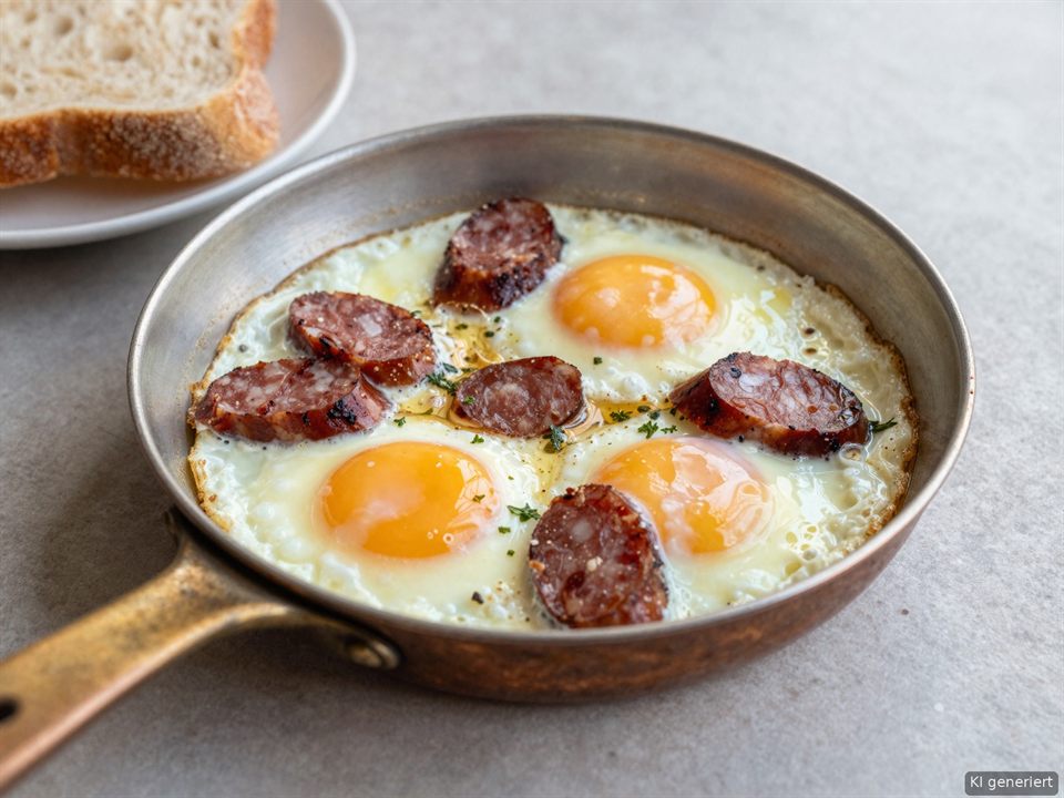 Sucuklu Yumurta – Spiegelei mit Sucuk